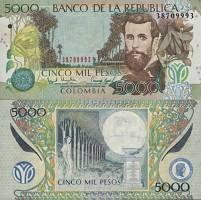 *5000 Pesos Kolumbia 1997-99, P447 UNC - Kliknutím na obrázok zatvorte -